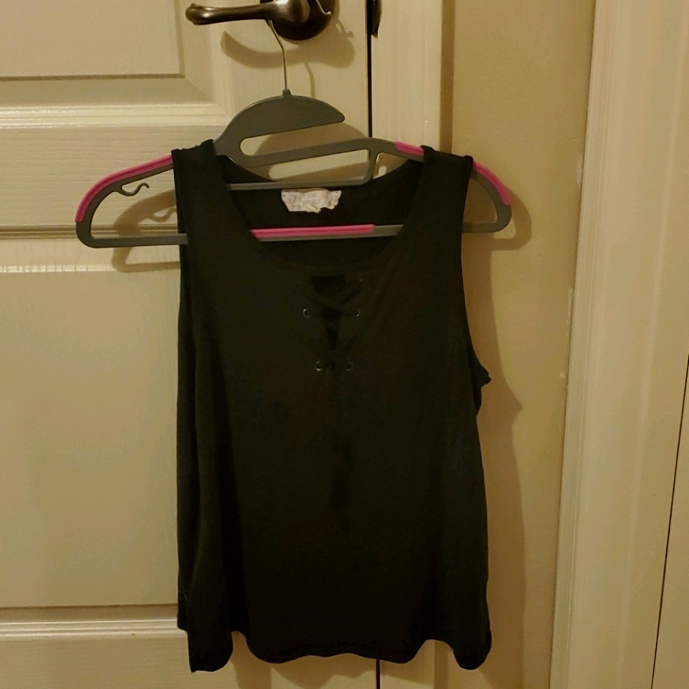 Black tank top
